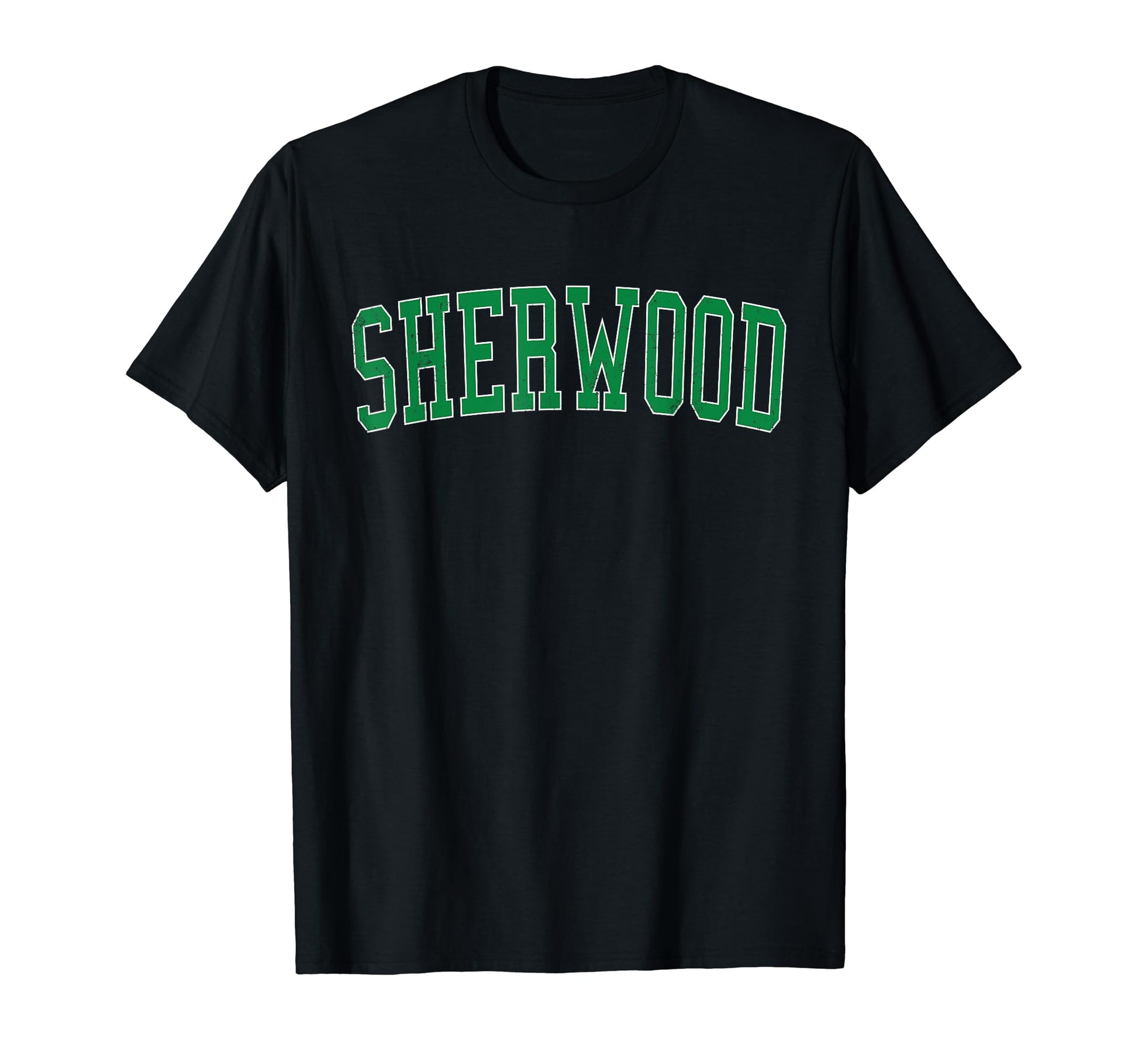 Sherwood Ar Distressed Green T-Shirt - Casual Everyday Wear Men Women - T-Shirt, Sweatshirt, Hoodie