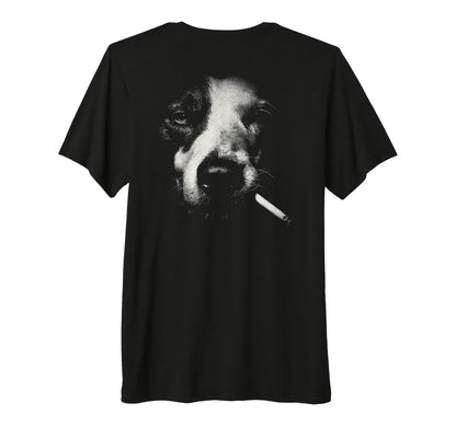 Border Collie Smoking Cigarette T-Shirt - Custom Art Print Men Women - T-Shirt, Sweatshirt, Hoodie