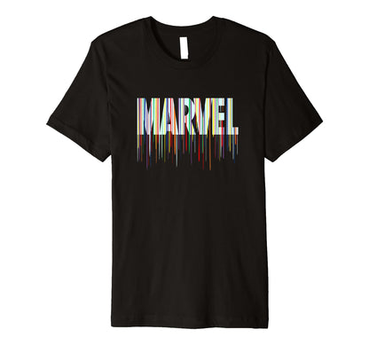 Marvel Comics Rainbow Paint Drip Logo T-Shirt - Graphic Print Men Women - T-Shirt, Sweatshirt, Hoodie