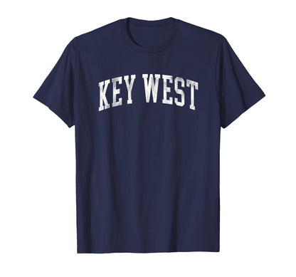 Key West Florida Varsity Arched Text T-Shirt - Streetwear Style for Adults - T-Shirt, Sweatshirt, Hoodie