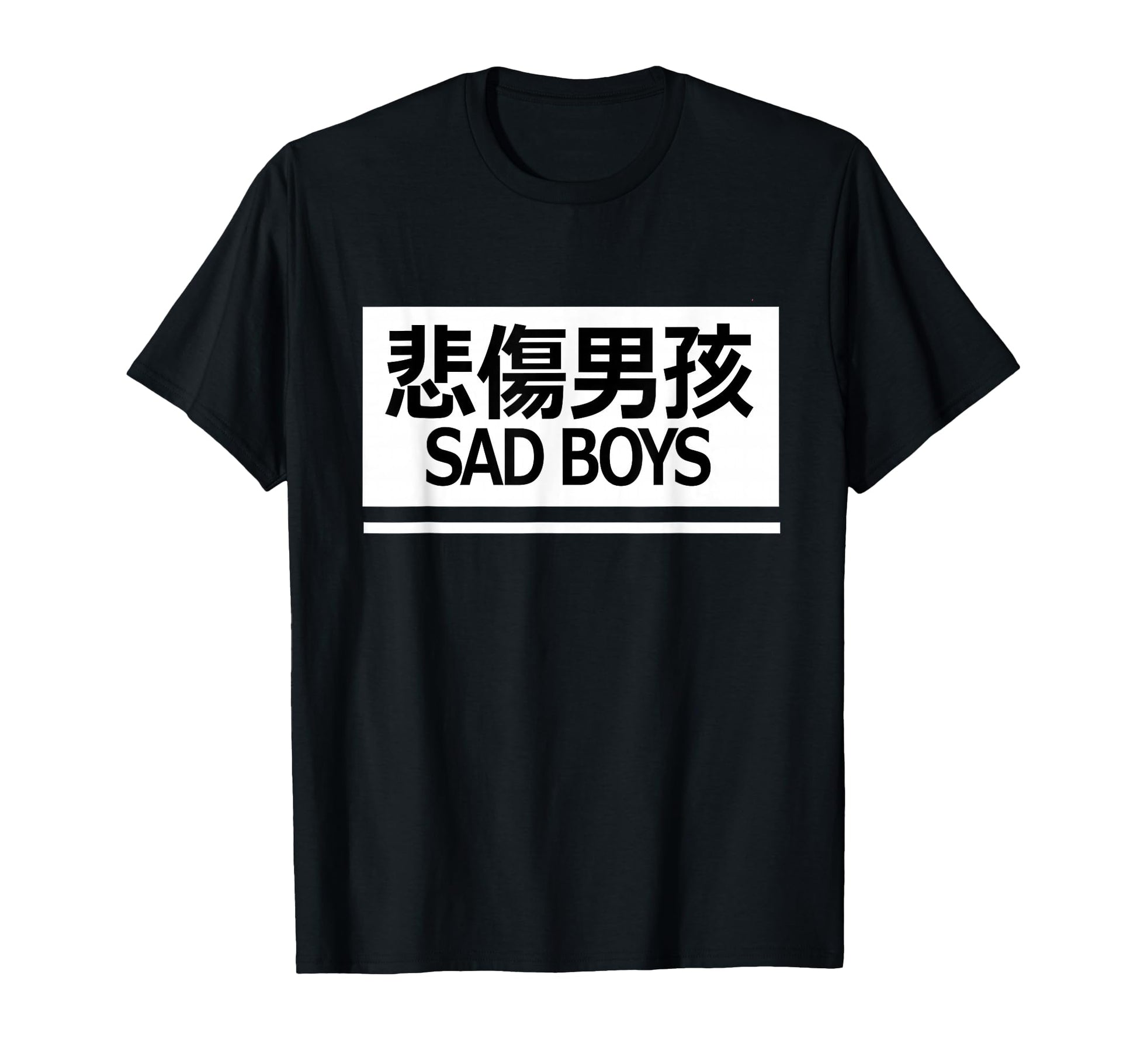 Sad Aesthetic Vaporwave Chinese Text T-Shirt - Novelty Apparel for Adults - T-Shirt, Sweatshirt, Hoodie