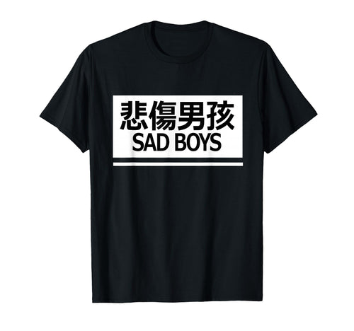 Sad Aesthetic Vaporwave Chinese Text T-Shirt - Novelty Apparel for Adults - T-Shirt, Sweatshirt, Hoodie
