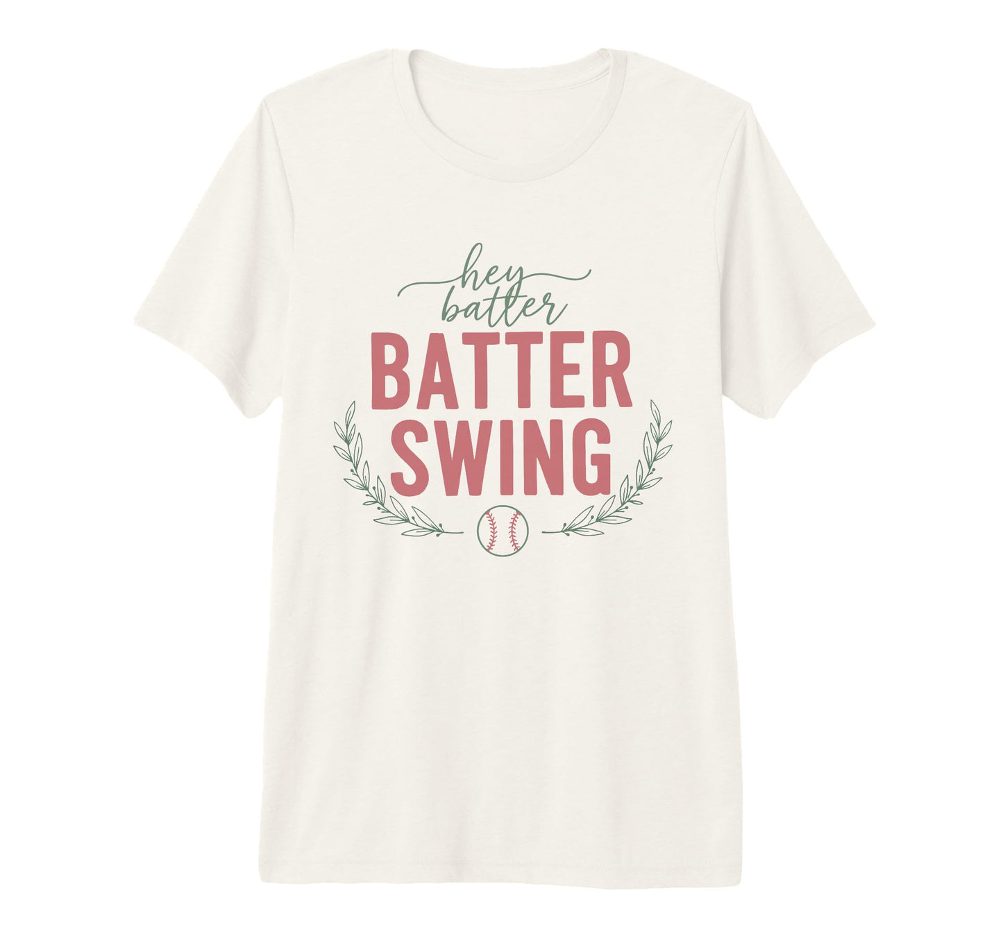 Hey Batter Batter Swing Baseball T-Shirt - Minimalist Print Unisex - T-Shirt, Sweatshirt, Hoodie