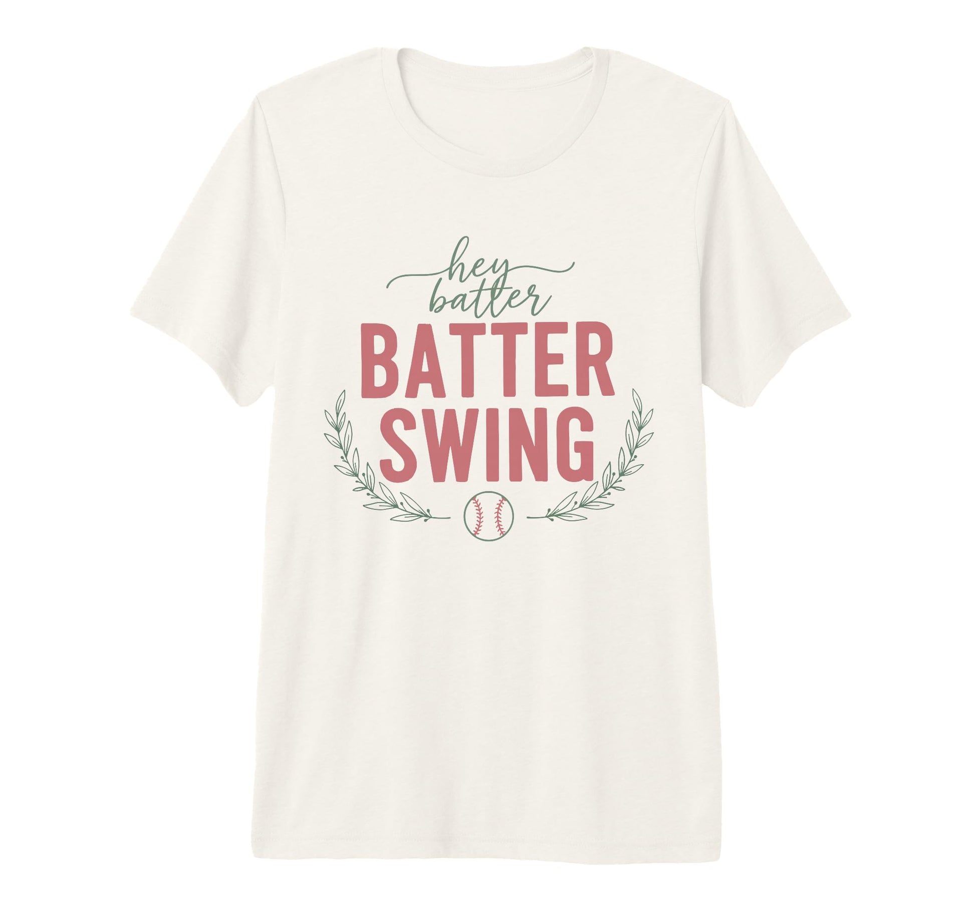 Hey Batter Batter Swing Baseball T-Shirt - Minimalist Print Unisex - T-Shirt, Sweatshirt, Hoodie