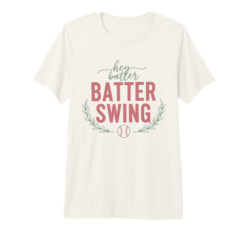 Hey Batter Batter Swing Baseball T-Shirt - Minimalist Print Unisex - T-Shirt, Sweatshirt, Hoodie