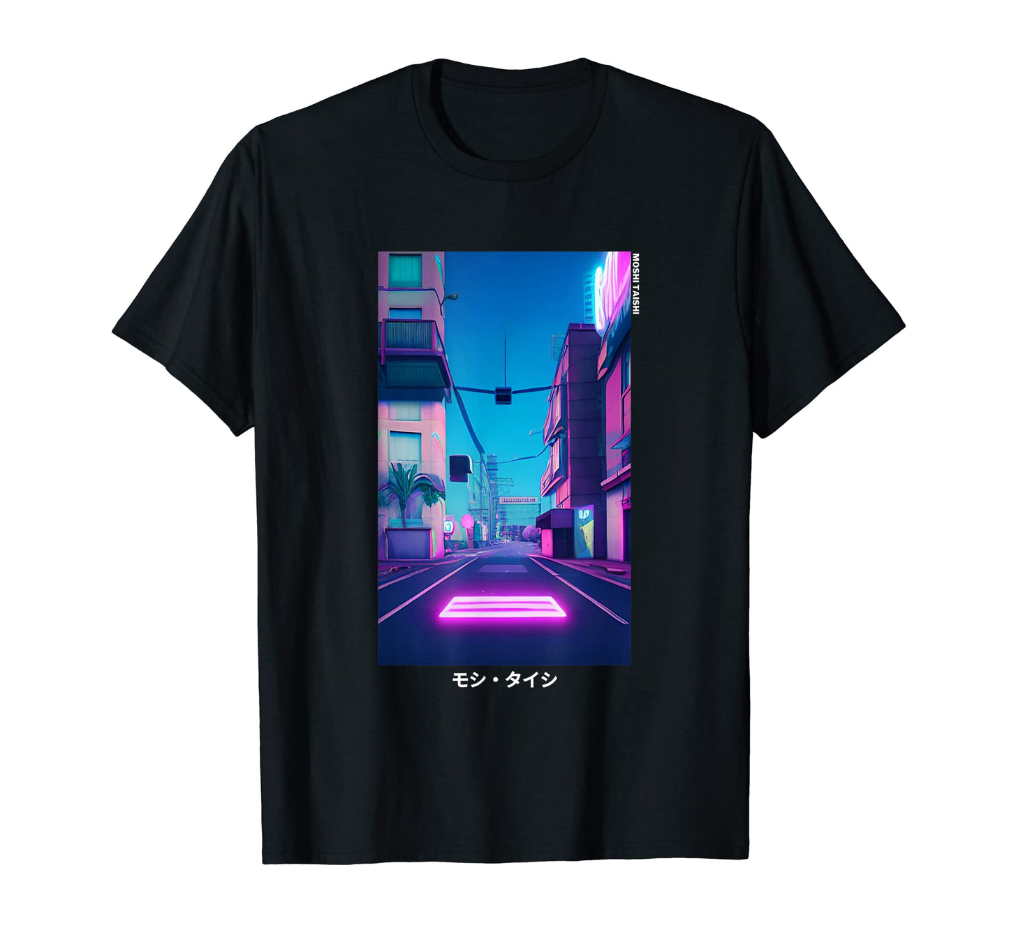 90S Synthwave Japanese Vaporwave Art T-Shirt - Custom Art Print Unisex - T-Shirt, Sweatshirt, Hoodie