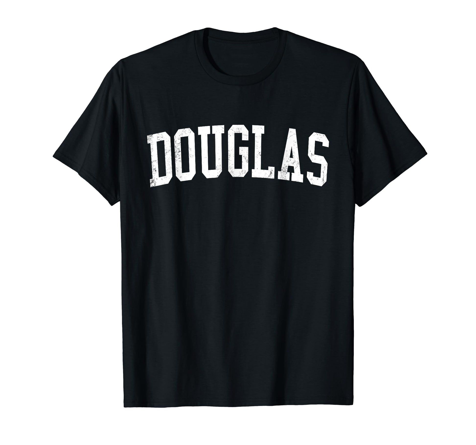 Douglas Az Distressed White Varsity T-Shirt - Unique Graphic Unisex - T-Shirt, Sweatshirt, Hoodie
