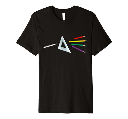 Art Lover Triangle Prism Rainbow T-Shirt - Unique Graphic for Adults - T-Shirt, Sweatshirt, Hoodie