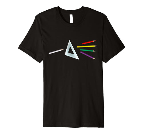 Art Lover Triangle Prism Rainbow T-Shirt - Unique Graphic for Adults - T-Shirt, Sweatshirt, Hoodie