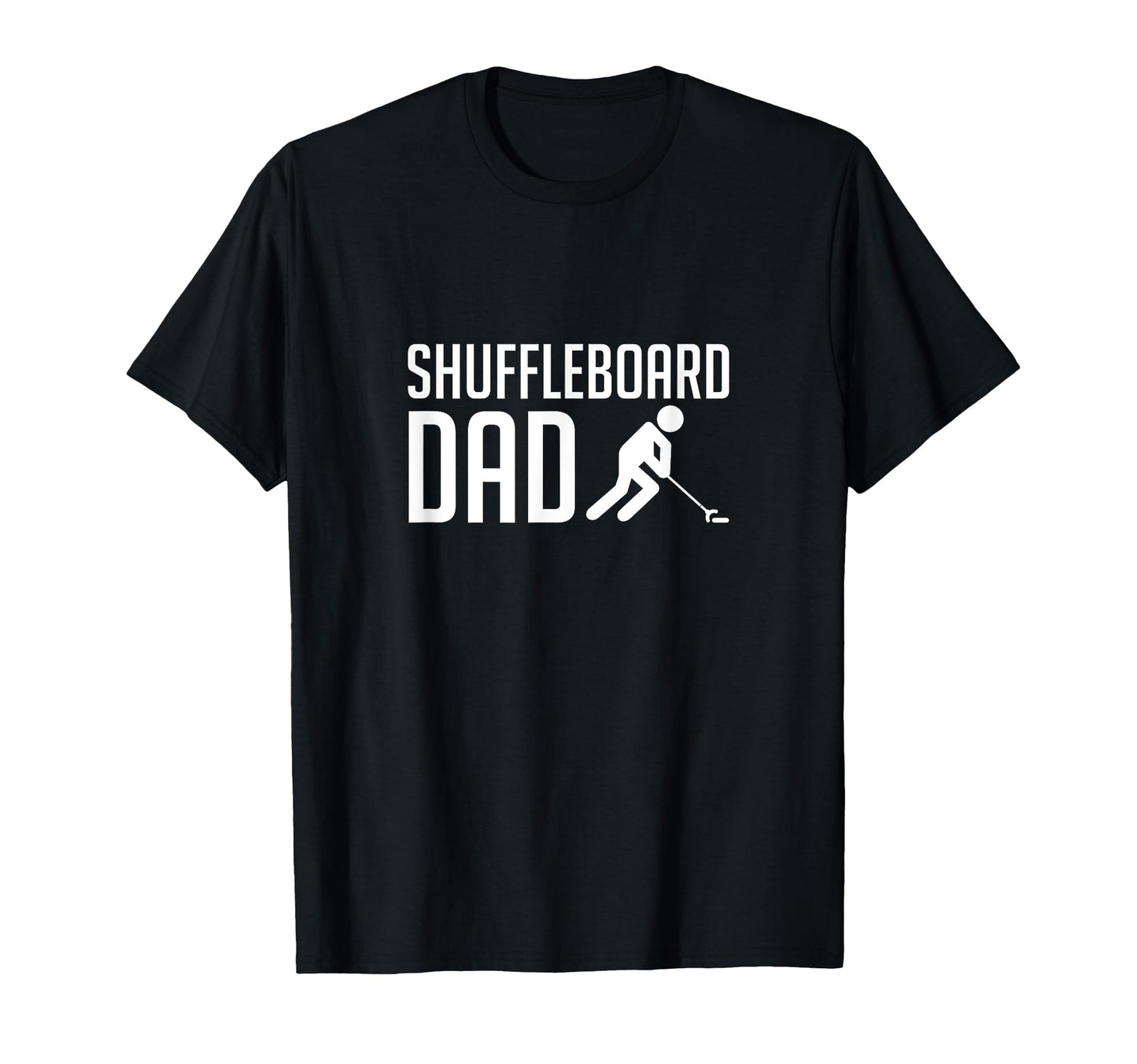 Shuffleboard Dad Player Fathers Day T-Shirt - Minimalist Print Men Women - T-Shirt, Sweatshirt, Hoodie