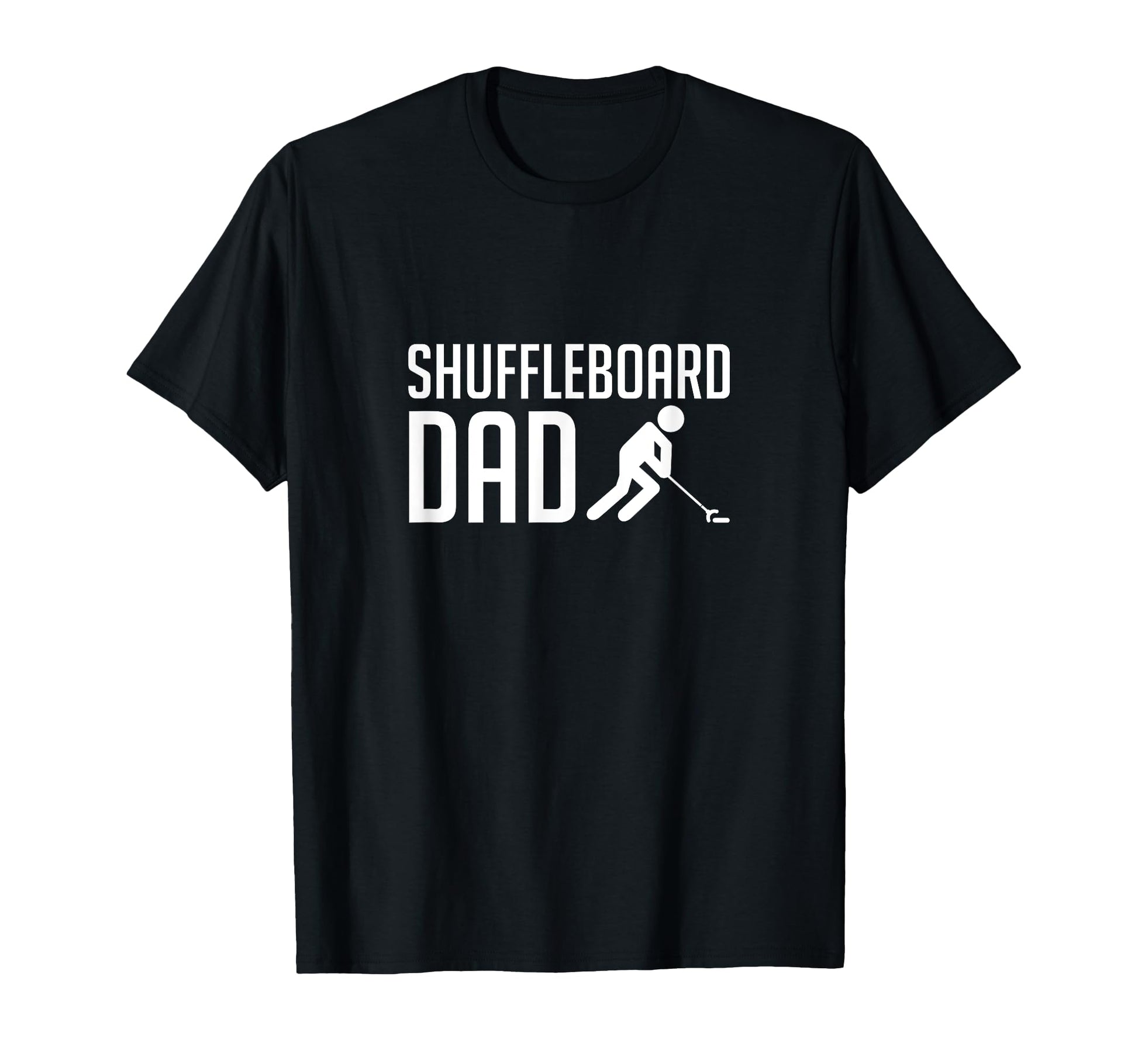 Shuffleboard Dad Player Fathers Day T-Shirt - Minimalist Print Men Women - T-Shirt, Sweatshirt, Hoodie