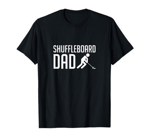 Shuffleboard Dad Player Fathers Day T-Shirt - Minimalist Print Men Women - T-Shirt, Sweatshirt, Hoodie