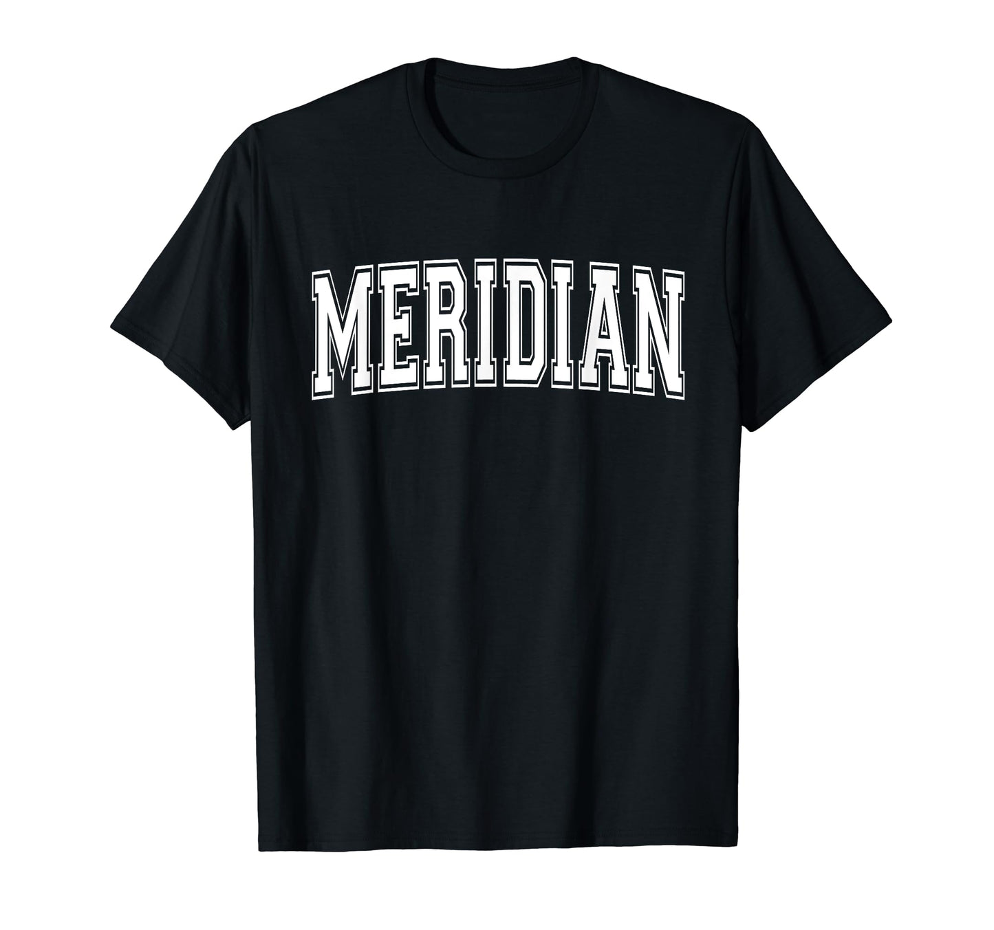 Meridian Id Idaho Usa Sports Varsity T-Shirt - Minimalist Print for Adults - T-Shirt, Sweatshirt, Hoodie