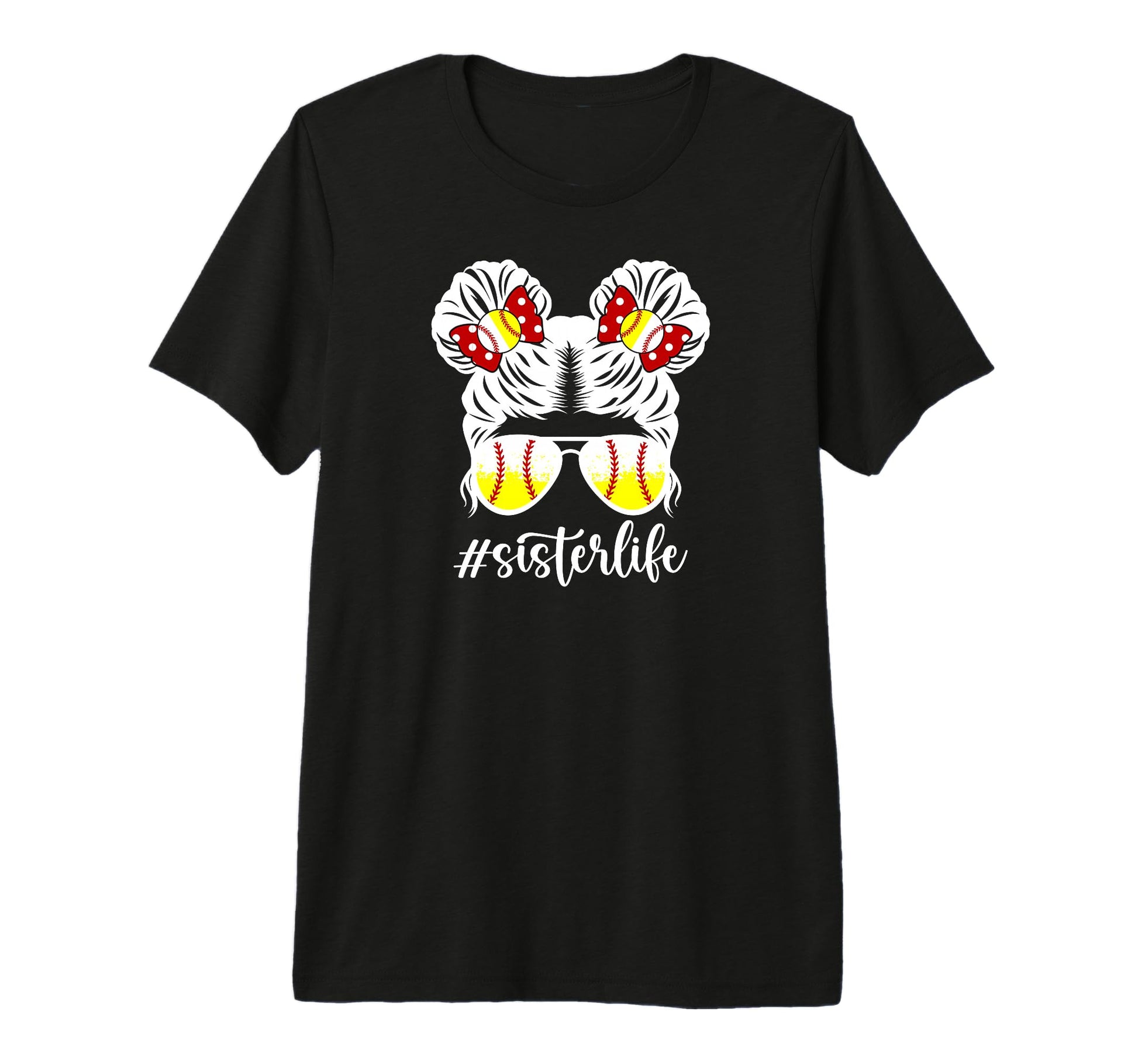 Sister Life Softball Baseball Sister T-Shirt - Trendy Graphic Men Women - T-Shirt, Sweatshirt, Hoodie