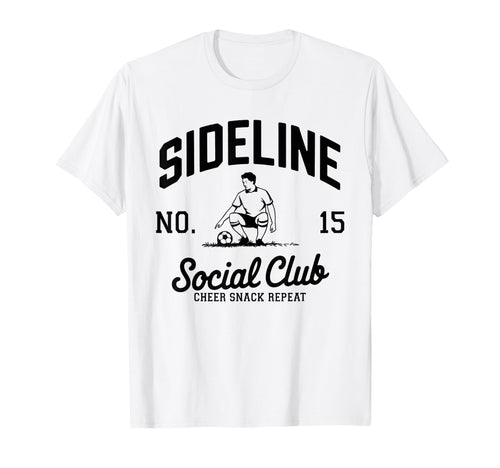 Sideline Social Club Soccer Mom Game T-Shirt - Custom Art Print for Adults - T-Shirt, Sweatshirt, Hoodie