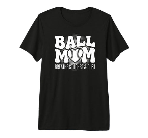 Baseball Mom Gameday Travel Bleed Stitches T-Shirt - Unique Graphic Unisex - T-Shirt, Sweatshirt, Hoodie