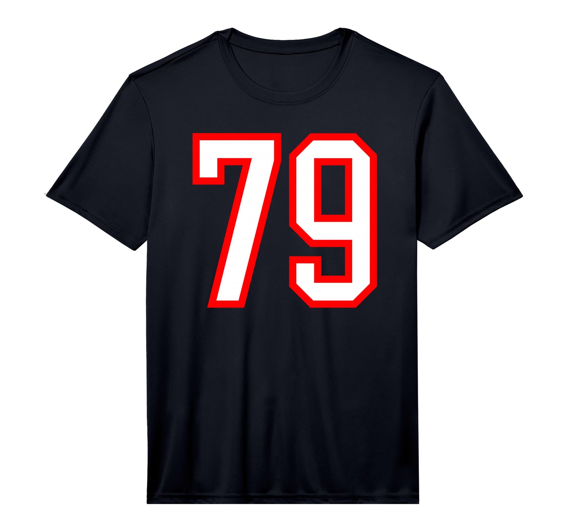 White Red Sports Team Number 79 T-Shirt - Streetwear Style Men Women - T-Shirt, Sweatshirt, Hoodie