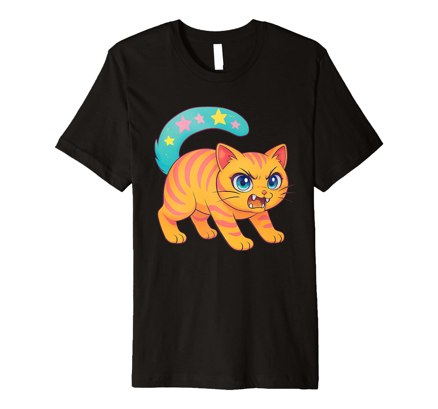 90S Y2K Scary Tomcat Cat Is Scared T-Shirt - Fun Novelty Design Unisex - T-Shirt, Sweatshirt, Hoodie