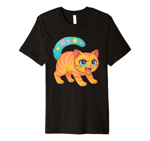 90S Y2K Scary Tomcat Cat Is Scared T-Shirt - Fun Novelty Design Unisex - T-Shirt, Sweatshirt, Hoodie