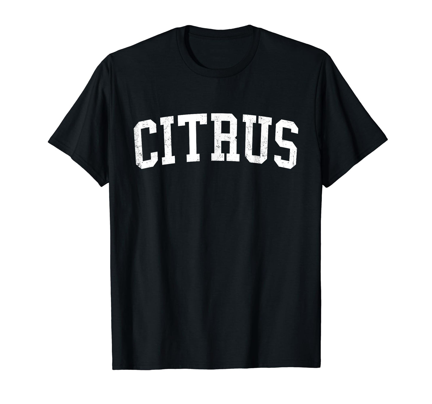 Citrus Ca Distressed White Varsity T-Shirt - Aesthetic Graphic for Adults - T-Shirt, Sweatshirt, Hoodie