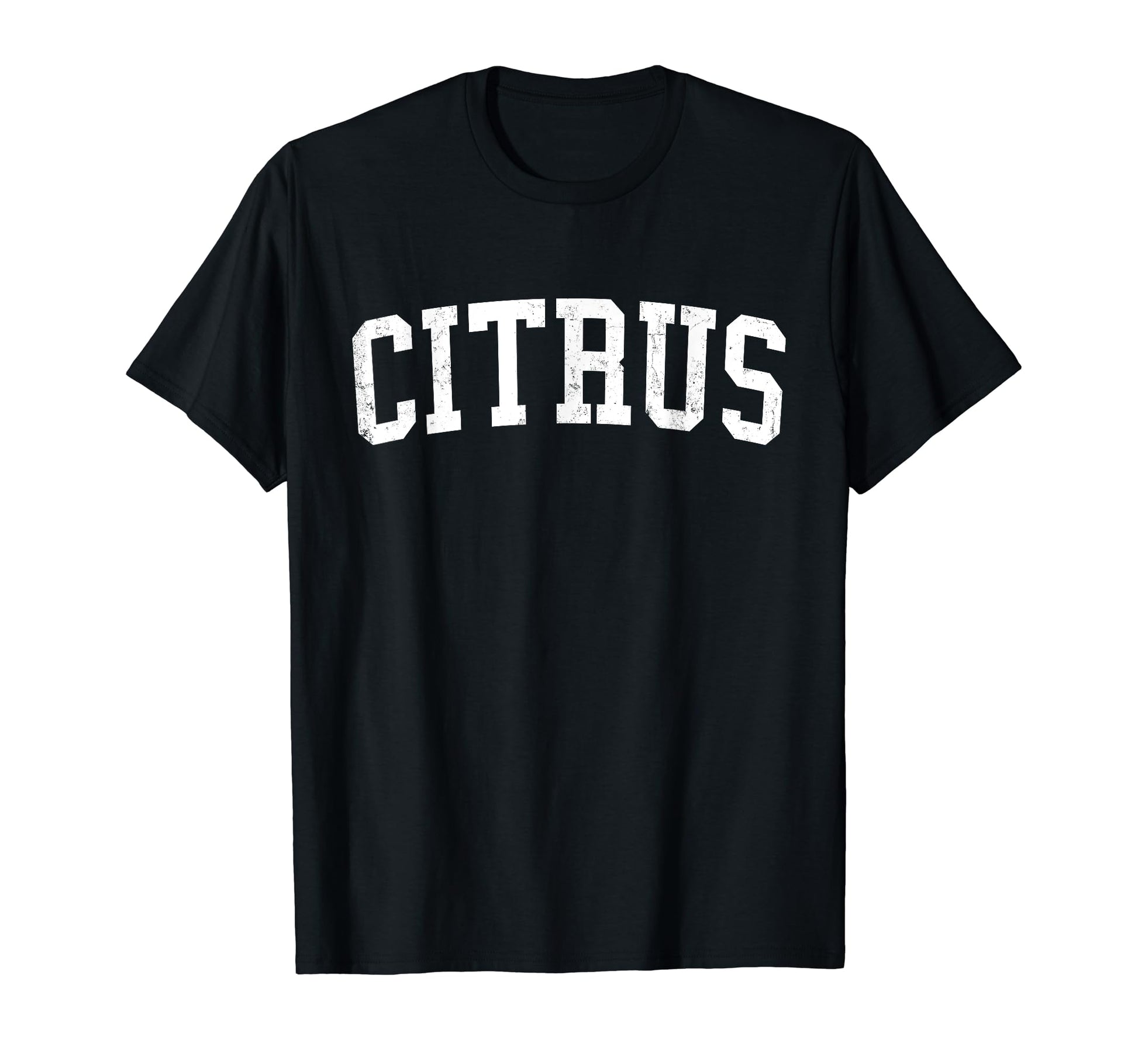 Citrus Ca Distressed White Varsity T-Shirt - Aesthetic Graphic for Adults - T-Shirt, Sweatshirt, Hoodie