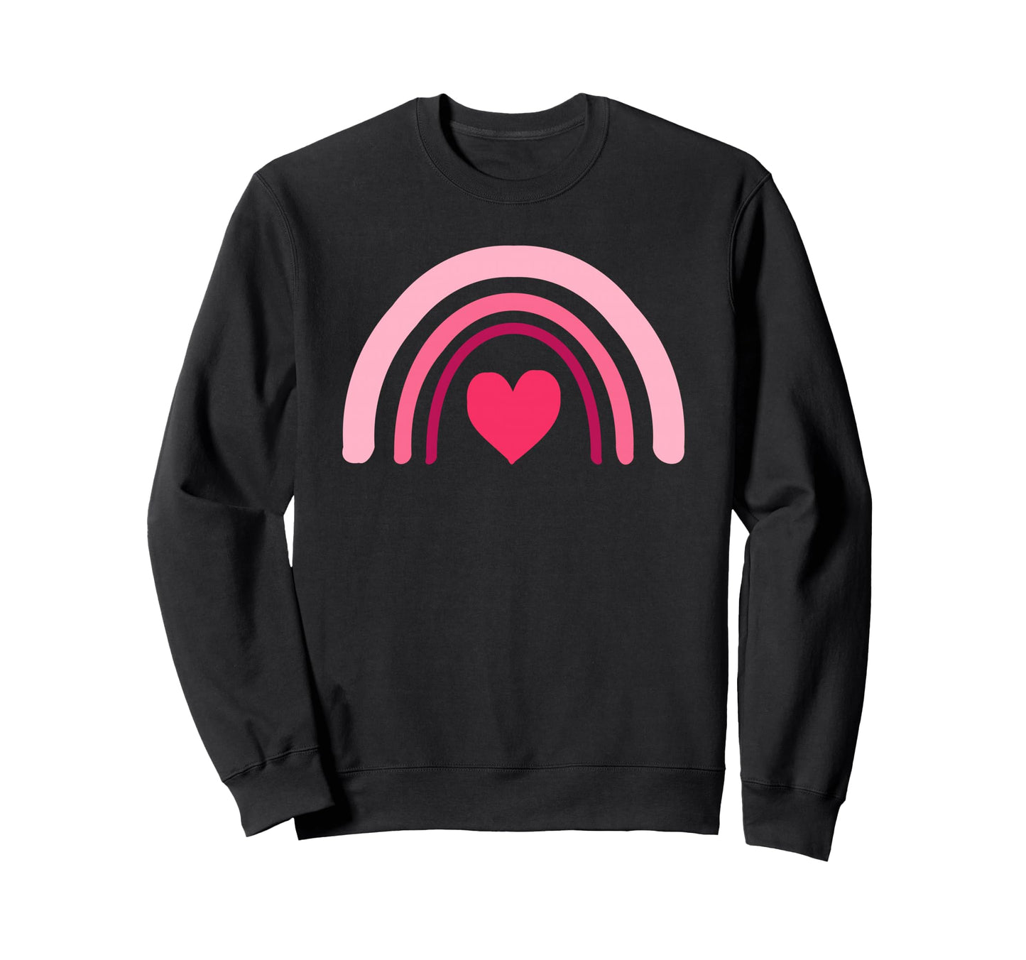 Rainbow Heart Valentines Day Sweatshirt - Novelty Apparel Men Women - T-Shirt, Sweatshirt, Hoodie