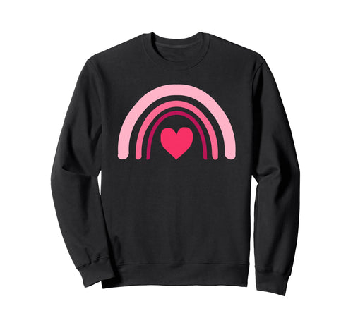 Rainbow Heart Valentines Day Sweatshirt - Novelty Apparel Men Women - T-Shirt, Sweatshirt, Hoodie