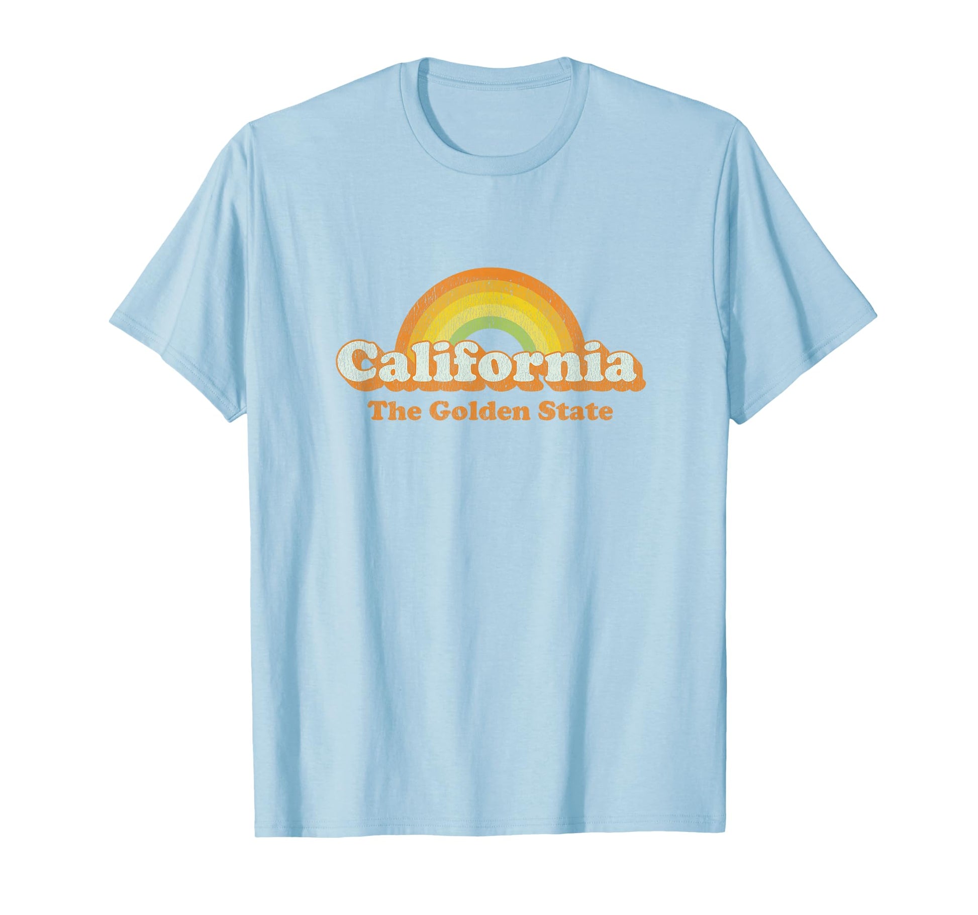 California 70S Rainbow T-Shirt - Trendy Graphic Unisex - T-Shirt, Sweatshirt, Hoodie
