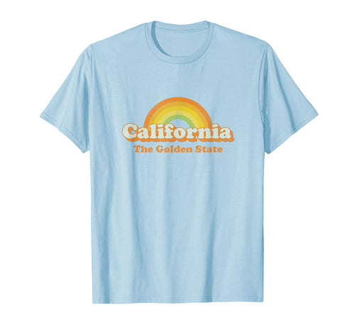 California 70S Rainbow T-Shirt - Trendy Graphic Unisex - T-Shirt, Sweatshirt, Hoodie