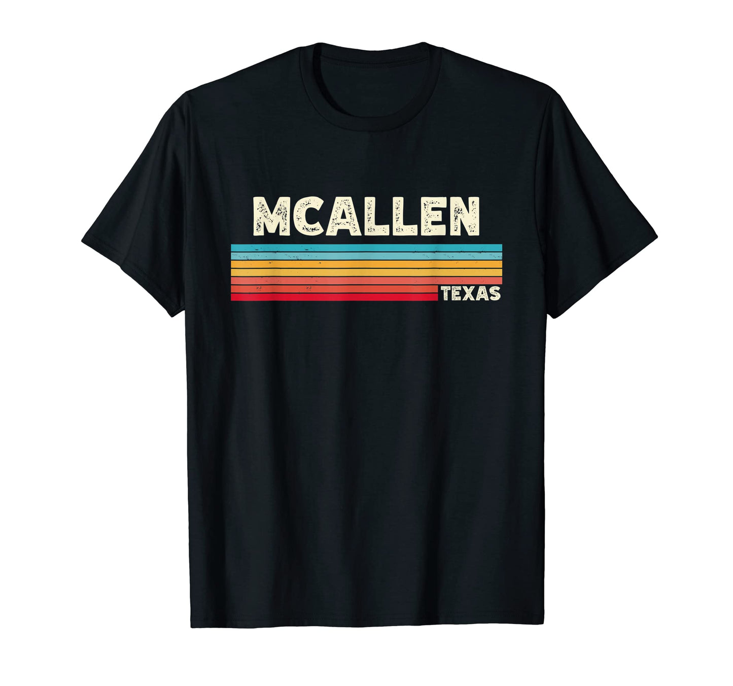 Native Mcallen Texas Tx Stripes State T-Shirt - Novelty Apparel for Adults - T-Shirt, Sweatshirt, Hoodie
