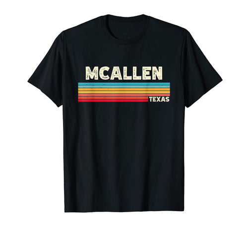 Native Mcallen Texas Tx Stripes State T-Shirt - Novelty Apparel for Adults - T-Shirt, Sweatshirt, Hoodie