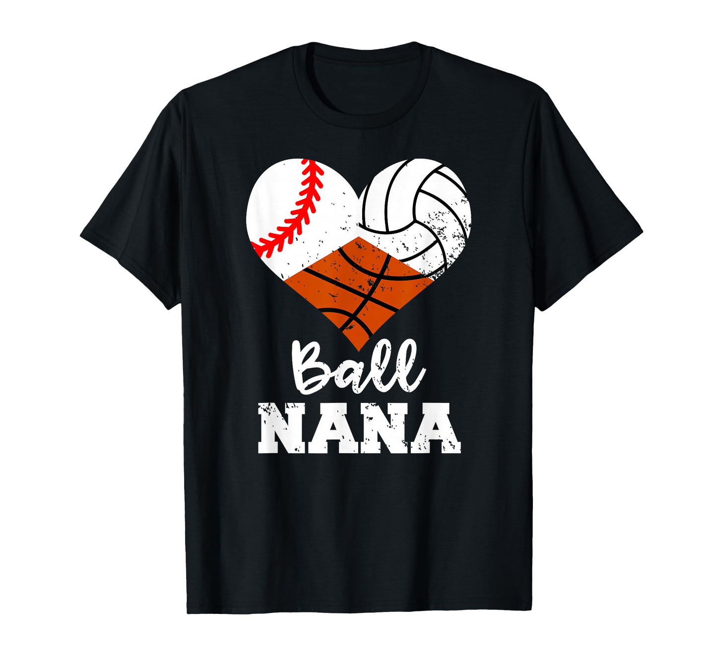 Ball Nana Funny Baseball Volleyball T-Shirt - Trendy Graphic for Adults - T-Shirt, Sweatshirt, Hoodie