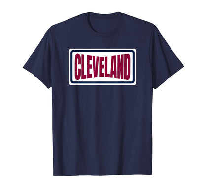 Cleveland Maroon Red Dark Blue T-Shirt - Streetwear Style Men Women - T-Shirt, Sweatshirt, Hoodie