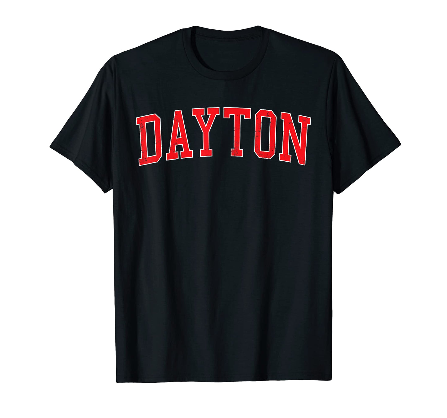 Dayton Oh Varsity Red Text T-Shirt - Casual Everyday Wear Unisex - T-Shirt, Sweatshirt, Hoodie