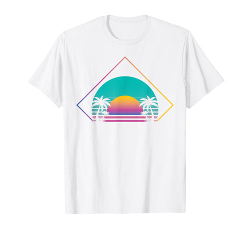Sunset Palm Trees 90S Art 80S T-Shirt - Streetwear Style Men Women - T-Shirt, Sweatshirt, Hoodie