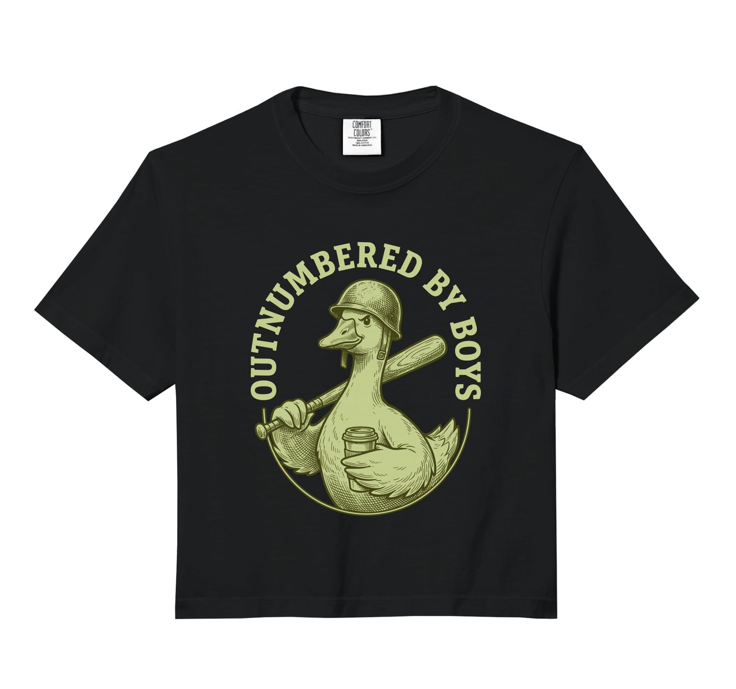 Outnumbered Funny Mom Goose Baseball Sweatshirt - Graphic Print Unisex - T-Shirt, Sweatshirt, Hoodie