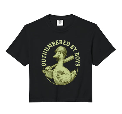 Outnumbered Funny Mom Goose Baseball Sweatshirt - Graphic Print Unisex - T-Shirt, Sweatshirt, Hoodie