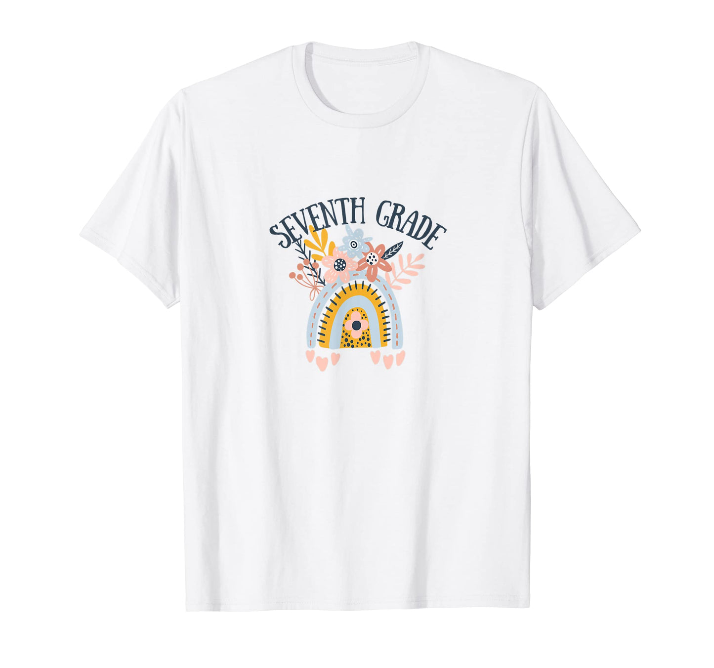 Seventh Grade Teacher Boho Rainbow T-Shirt - Novelty Apparel Men Women - T-Shirt, Sweatshirt, Hoodie
