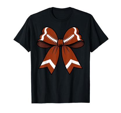 Football Coquette Bow Funny Football T-Shirt - Minimalist Print Men Women - T-Shirt, Sweatshirt, Hoodie