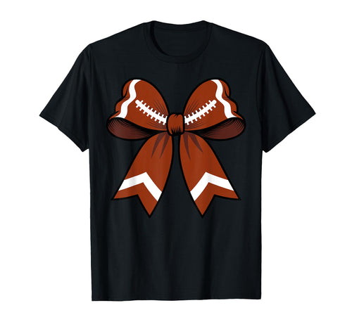 Football Coquette Bow Funny Football T-Shirt - Minimalist Print Men Women - T-Shirt, Sweatshirt, Hoodie