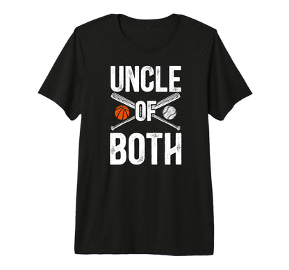 Mens Uncle Both Baseball Basketball Uncle T-Shirt - Trendy Graphic Unisex - T-Shirt, Sweatshirt, Hoodie