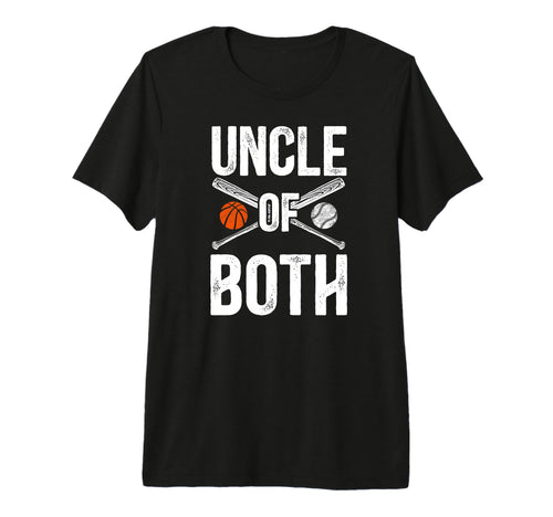 Mens Uncle Both Baseball Basketball Uncle T-Shirt - Trendy Graphic Unisex - T-Shirt, Sweatshirt, Hoodie