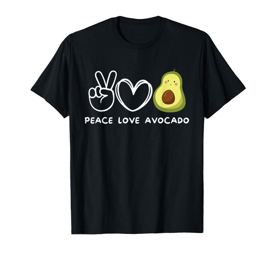 Peace Love Avocado Avocado Lover T-Shirt - Streetwear Style for Adults - T-Shirt, Sweatshirt, Hoodie
