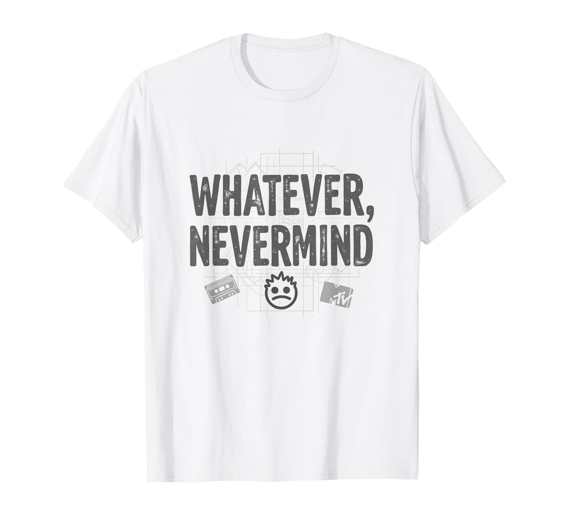 Whatever Nevermind Gen X Nostalgic T-Shirt - Custom Art Print Men Women - T-Shirt, Sweatshirt, Hoodie