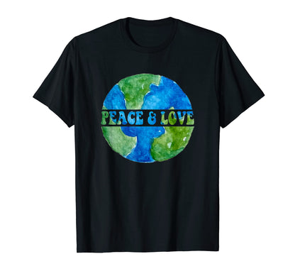 World Peace Earth Love Kindness Conscious T-Shirt - Graphic Print Unisex - T-Shirt, Sweatshirt, Hoodie