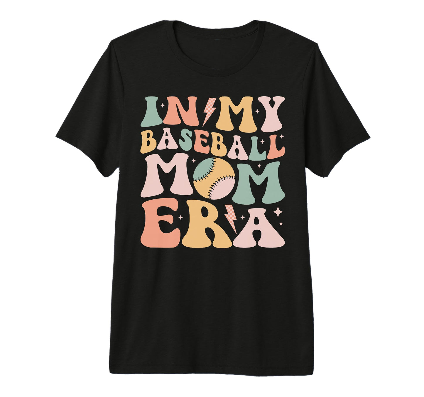 My Baseball Mom Era Sports Team T-Shirt - Casual Everyday Wear for Adults - T-Shirt, Sweatshirt, Hoodie