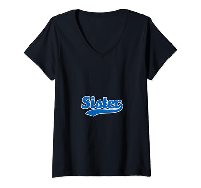 Sister Baseball Sis Brother Sweatshirt - Fun Novelty Design Men Women - T-Shirt, Sweatshirt, Hoodie