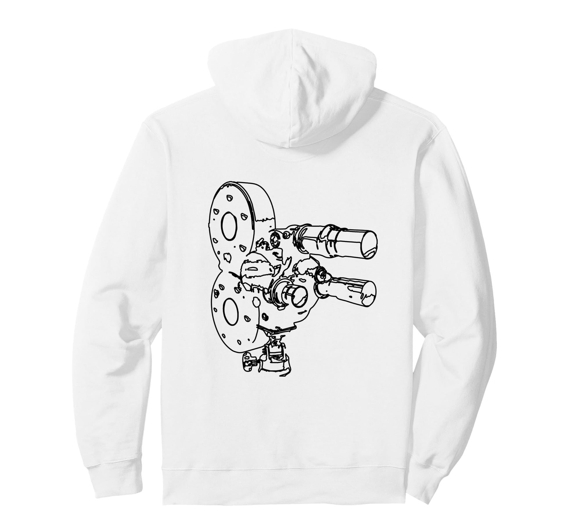 Old Film Camera Camera Operator Video Hoodie - Custom Art Print for Adults - T-Shirt, Sweatshirt, Hoodie