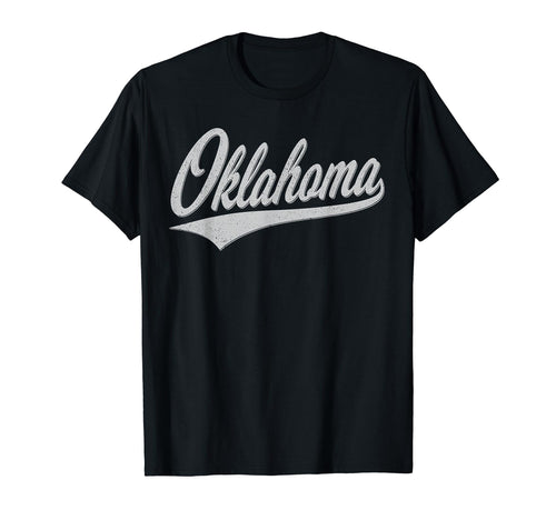 Oklahoma Varsity Script Sports T-Shirt - Minimalist Print Men Women - T-Shirt, Sweatshirt, Hoodie