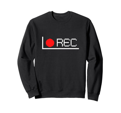 Rec Oldschool Video Camcorder Sweatshirt - Unique Graphic for Adults - T-Shirt, Sweatshirt, Hoodie